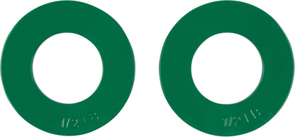 Fractional Weight Plates - 2 Each of 1/4, 1/2, 3/4, 1 lb. Total Set of 8 by Trademark Innovations (Grey, Blue, Green, & Red)