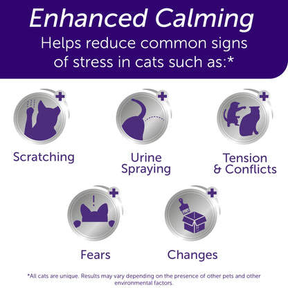 FELIWAY® Optimum 30 Day Cat Calming Plug In Pheromone Diffuser Starter Kit, 48ml - Helps Reduce Common Signs of Stress in Cats & Kittens, Enhanced Calming