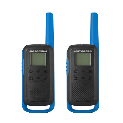 Motorola Solutions, Portable FRS, T210, Talkabout, Two-Way Radios, Rechargeable, 22 Channel, 20 Mile, Black W/Red, 2 Pack