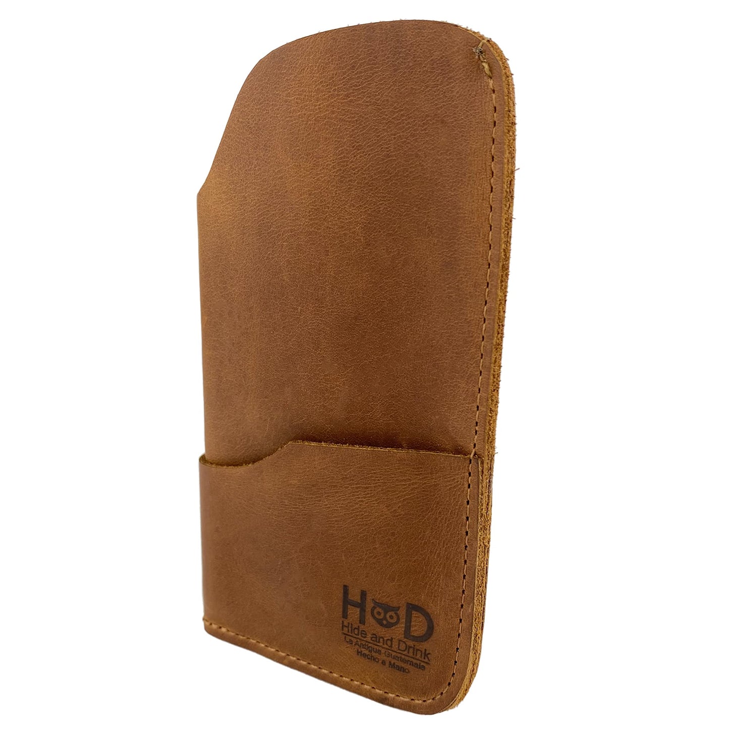 Hide & Drink, Rustic Sunglasses Case & Wallet Handmade from Full Grain Leather (Single Malt Mahogany)