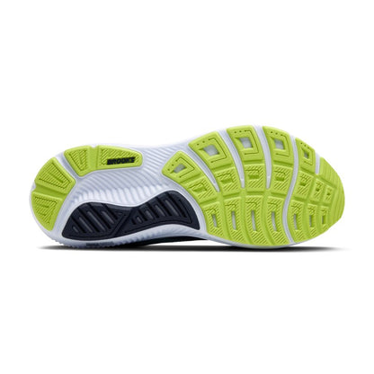 Brooks Men’s Ghost 17 Neutral Running Shoe - Peacoat/Lime/Blue - 11 Narrow