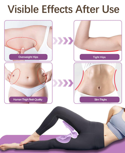 Tinrief 35 LB Thigh Exerciser Kegel Exerciser, Pelvic Floor Trainer, Kegel Trainer for Postpartum Rehabilitation, Trimmer Inner Thigh, Thigh Toner Workout (35LB Purple)