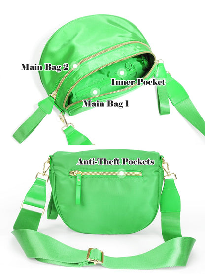 Pure Colour Crossbody Bag Bum Bag for Women,Spacious Purse Fanny Packs Belt Bag,Oversized Bum Bag (Colour Bum Bag-Beige)