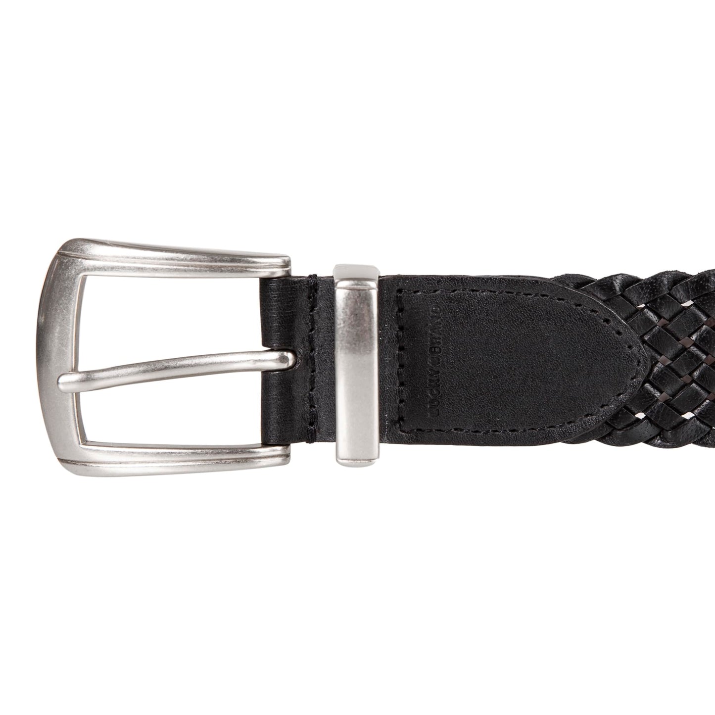 Lucky Brand Womens Western Braided Leather Belt | Classic | Fashion | Vintage | Cowboy | Casual | Western-Inspired - Black, Medium