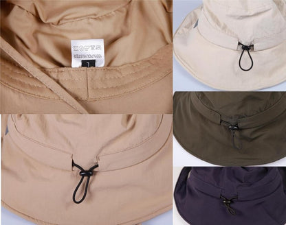 Waterproof Bucket Hat - UV Protection & Quick-Drying Design | Ideal for Fishing, Hiking & Outdoor Activities