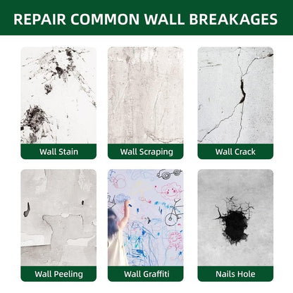 250g Wall Putty Hole Repair, Safe Wall Mending Agent, Drywall Repair Kit with Nozzle,Spackle for Drywall Paste, Easy to Fill Holes for Aluminum Metal Plaster Sheetrock Ceiling
