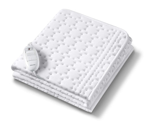Beurer UB 30 Thermal Underbed with 3 Temperature Levels and Overheating Protection, Cuddly Heat Pad, Top Made of Fluffy Soft Cotton, Machine Washable