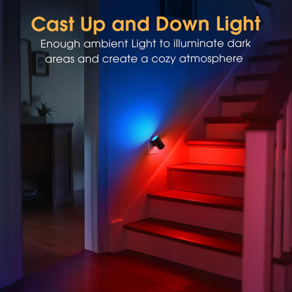 Briignite Night Lights Plug into Wall, Modern LED Night Light Plug in, Dusk to Dawn Sensor, Soft White 3000K, 0-100LM Adjustable Brightness, Dimmable NightLight for Hallway, Bedroom, Stairway, 2 Pack