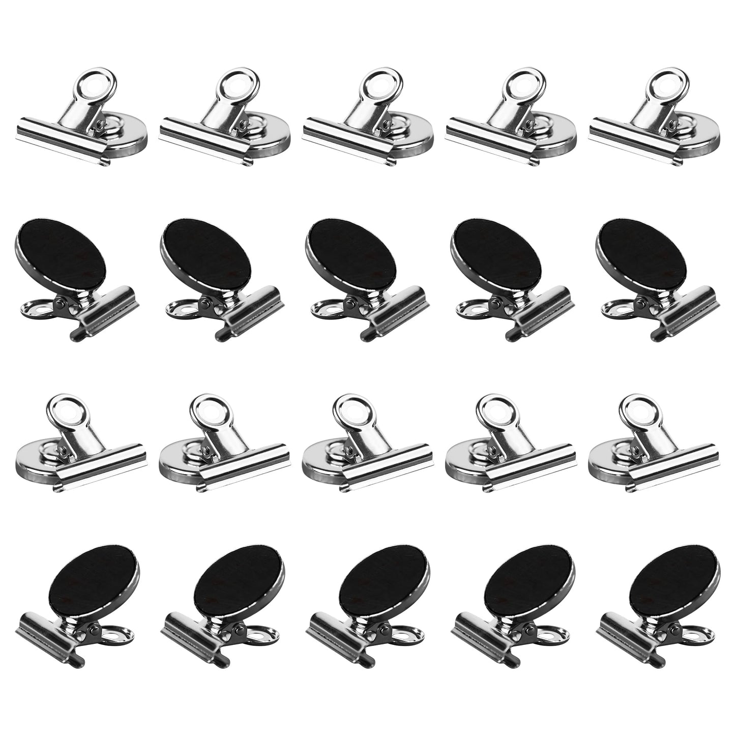 20 Pack Heavy Duty Magnetic Clips for Refrigerator and Whiteboard, Strong Fridge Magnets for Office, School, Locker, Home, and Teaching