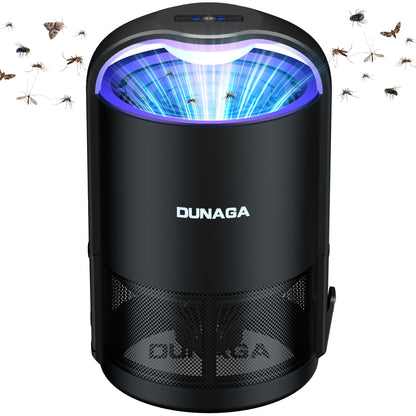 Fly Traps Indoor,Gnat Traps,Fruit Fly Trap,Bug Zapper Indoor, Automatic Mosquito Traps for Home with 10 Sticky Glue Boards,Auto Black
