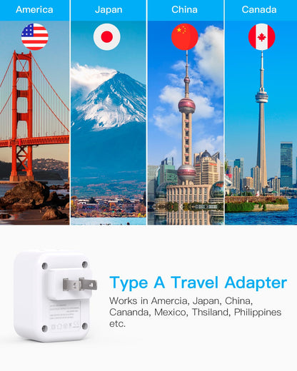 South Africa Travel Plug Adapter, HANYCONY Type M Power Adapter with 2 AC Outlets 3 USB Ports(2 USB C) for US to South Africa Botswana Namibia India Nepal Bhutan Sri Lanka