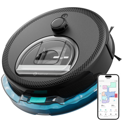 Lefant LiDAR Robot Vacuum and Mop, 450ml Visible Dustbin, Upgraded 190° PSD Obstacle Avoidance, Customized Cleaning, Multi-Floor Mapping, 150 Mins Runtime, WiFi/Alexa/APP, Pet Hair & Carpets, M330 Pro