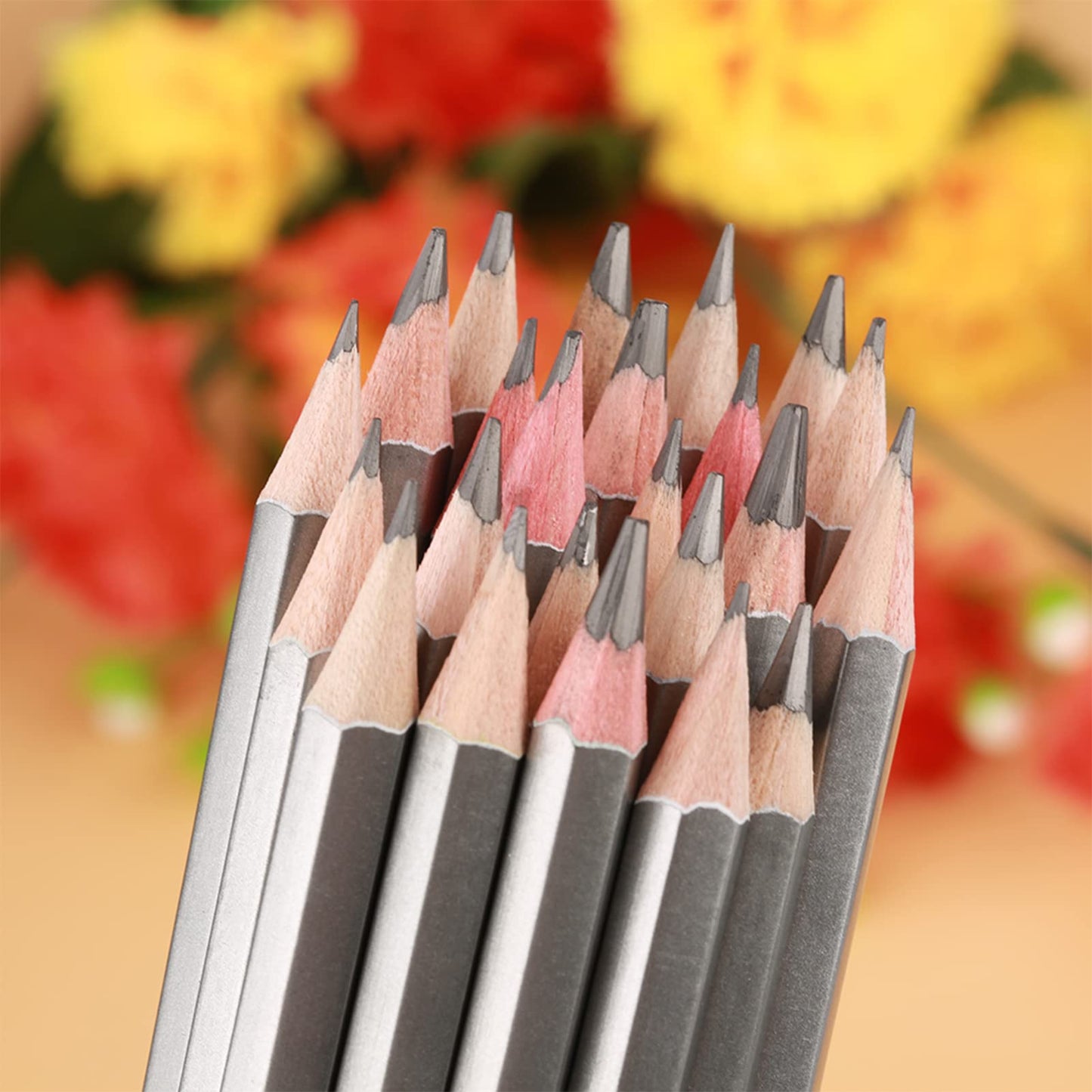 Cunyuer Drawing Pencils, 24 PCS Art Pencils, Graphite Pencil 9H 8H 7H 6H 5H 4H 3H 2H H HB F B 2B 3B 4B 5B 6B 7B 8B 9B 10B 11B 12B 14B