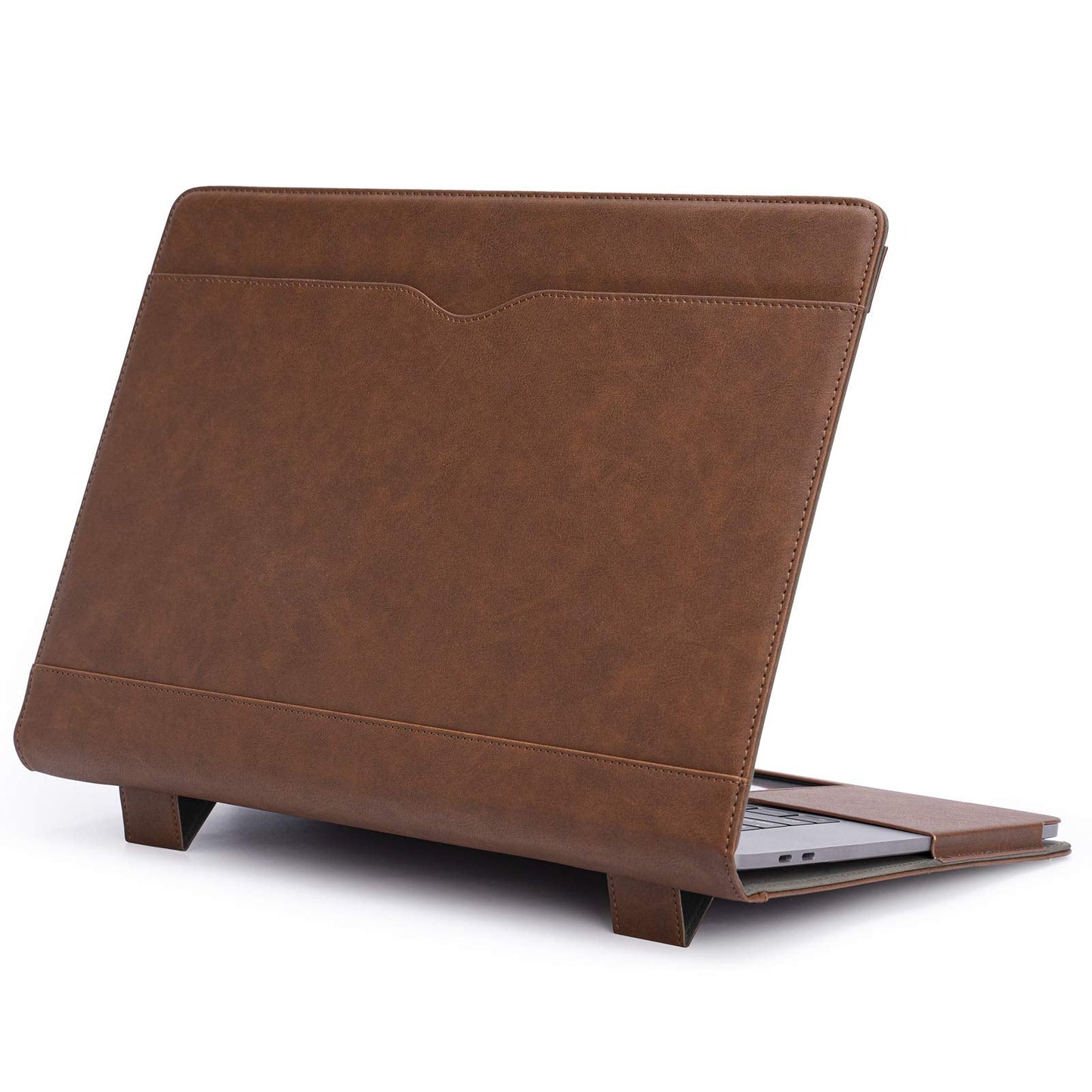 TYTX Compatible with MacBook Air 15 inch Case 2023-2026 Release M2 A2941 M3 A3114 M4 A3241 M5 A3448 with Liquid Retina Display & Touch ID Protective Folio Book Cover with Vents (Dark Brown)