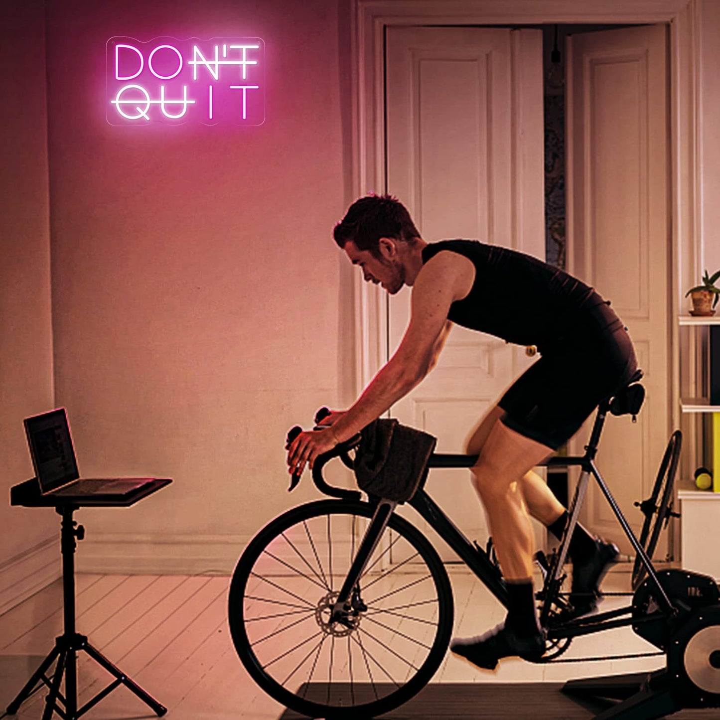 YIKBIK Don't Quit LED Neon Sign for Wall Decor, DO IT Neon Lights Party Decorations, USB Powered Switch Lighting Adjustable for Office, Gym, Man Cave, Gamer Room Decor