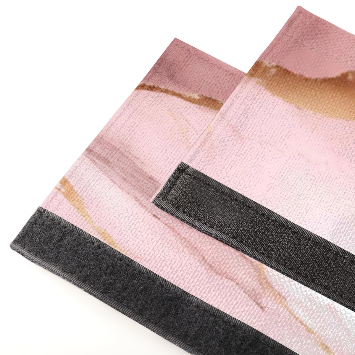 DXTKWL Pink Rose Gold Marble Print Refrigerator Door Handle Covers Set of 2 Kitchen Appliance Handle Covers Protector for Fridge Microwave Stove Oven Dishwasher