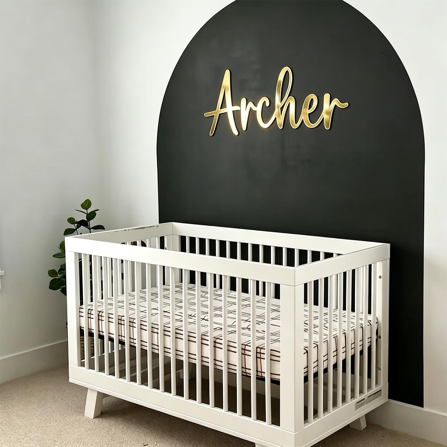 Custom Acrylic Name Sign for Nursery, Handmade 3D Laser Cut Personalized Name Mirror Sign for Wall, Home Bedroom Party Salon Birthday Gift Wedding Event