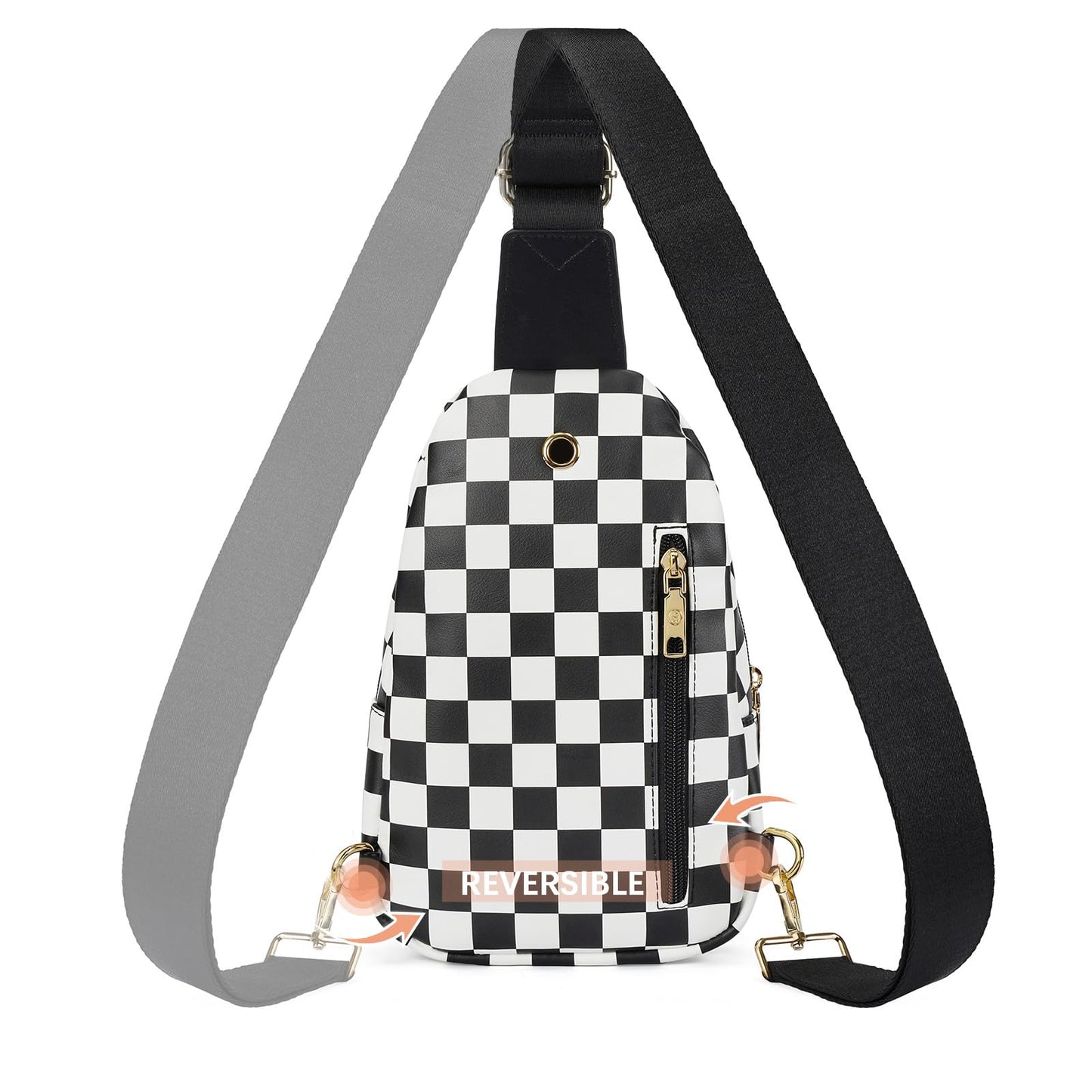 BOSTANTEN Small Sling Bag for Women Leather Crossbody Bags Fanny Pack Chest Bag for Travel