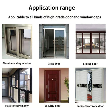 33 Ft Gray Self-Adhesive Soundproofing Weather Stripping for Doors and Windows, 0.35" Wide x 0.2" Thick