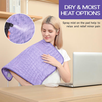 Large Heating Pad for Back Pain Relief, Electric Heating Pad for Neck and Shoulders, Auto Shut Off, Fast Heat, Christmas Gifts for Women Men, Birthday Gifts for Mom Dad (17'' x 33)