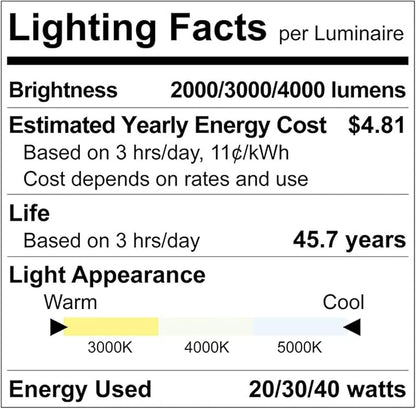 LUXRITE Dusk to Dawn LED Modern Outdoor Wall Lights, 18", Up or Up and Down Light, 3CCT 3000K-5000K, Waterproof Cylinder Wall Sconce, 20/30/40W, Dimmable, IP65, ETL - Porch Patio Garage (2 Pack)