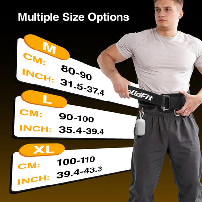 SolidFit Fitness Dip Weight Belt with Chain for Weight Lifting,Self-Locking Belt Weightlifting Squat Belts for Men,Supports 350lbs Pull Up Weight Belt,Deadlift Belt Gym Train,Workout Weights for Women