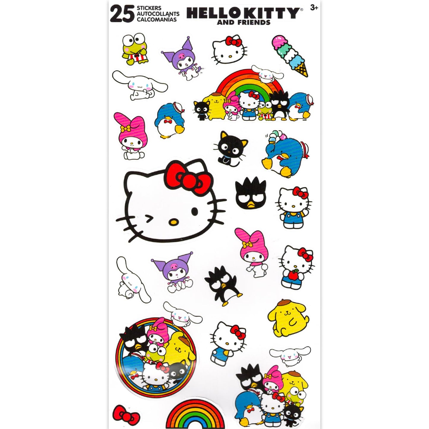 My Melody School Supplies Pack - 11 Pc Bundle with Sanrio Pencils, Mini Ruler, Eraser, Pencil Topper, Stickers, More for Kids, Girls | My Melody Back to School Supplies
