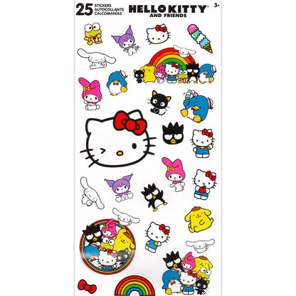Hello Kitty and Friends Tin Lunch Box Set - Sanrio School Supplies Bundle with Hello Kitty and Friends Lunch Tin, Water Bottle, Stickers, More | Sanrio Lunch Container for Kids