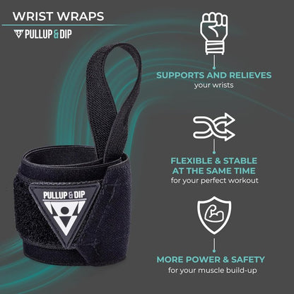Wrist Wraps for Weightlifting & Strength Training - Professional Support for Men & Women | Stabilizing, Protective Design