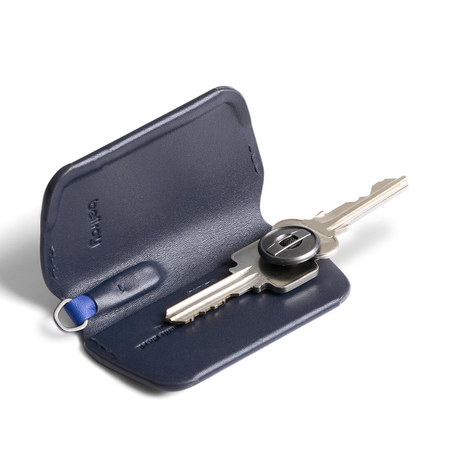 Bellroy Key Cover – Third Edition (Leather Key Holder, Holds 2 – 4 Keys) - Navy