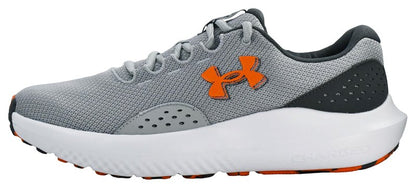 Under Armour Men's Charged Surge 4 Sneaker, Mod Gray/Castlerock/Team Orange, 11