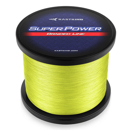 KastKing Superpower Braided Fishing Line, Yellow, 20 LB, 300+27 Yds