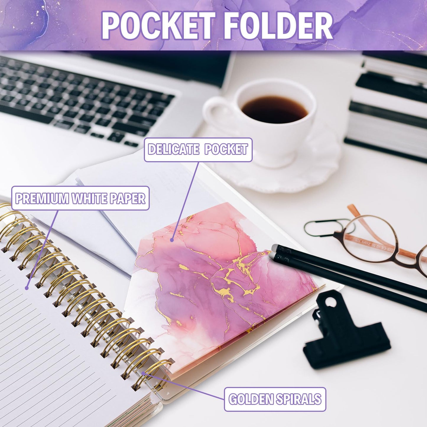 Planner 2026-2027, Large 18 Months Academic Daily Weekly Monthly Planner Yearly Agenda Jan. 2026–June. 2027, 7.9" x 9.8", Page Tabs, Separator Page, Pocket Folder, Bookmark, Stickers, Sticky Note Set