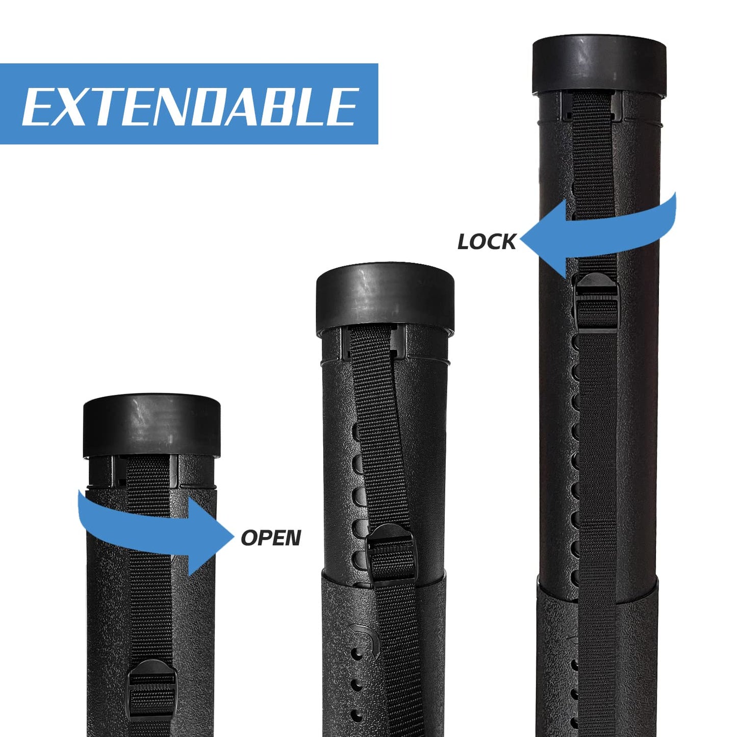 Ecjiuyi 3Pack Poster Tube with Strap,Expandable Blueprint Art Mailing Transport Carrier Tubes Holders Storage,Expands from 22 to 38 inches