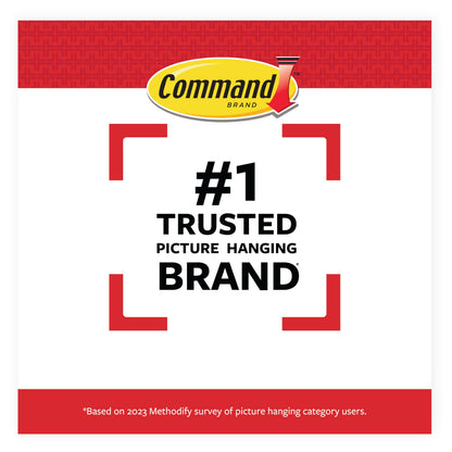 Command Large Canvas Hangers, 3 Canvas Hangers and 4 Command Strips, Damage-Free Hanging Sawtooth Frames, No Tools Wall Hooks for Home Decor, Holds up to 3 lb 18"x24" Canvas