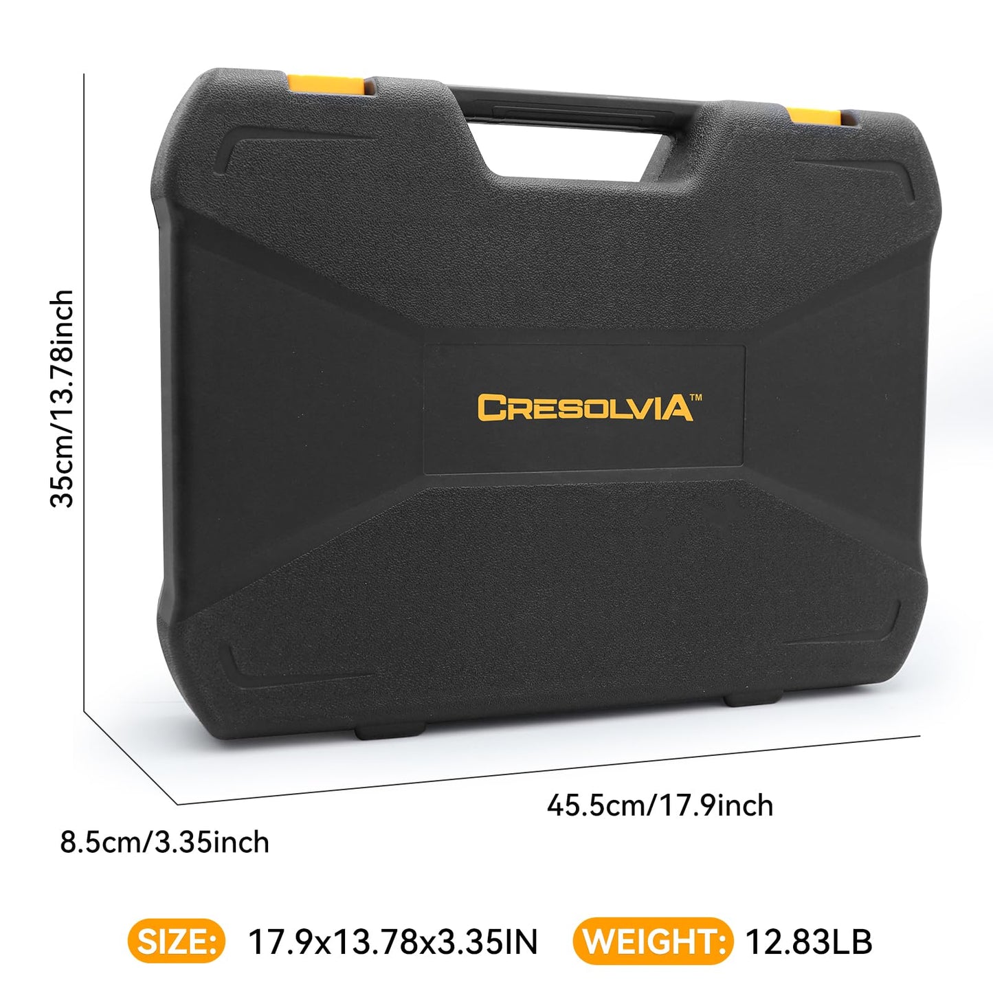 CRESOLVIA 199 Piece Tool Kit for Home,General Household/Auto Repair Tool Set,Basic Hand Tool Kit with Socket Wrench,Tool Box Case for Men,Perfect for Diyer Handyman Homeowner