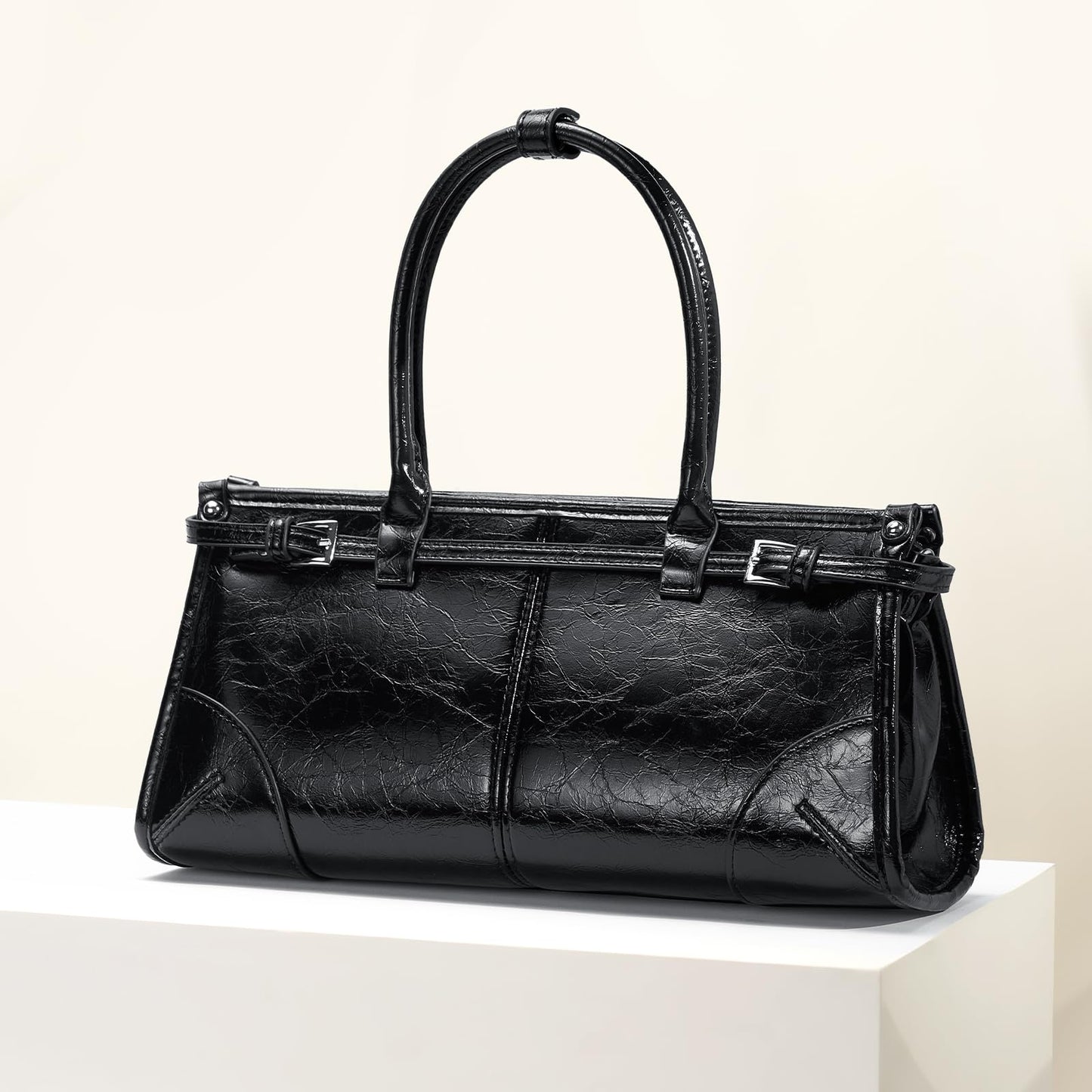 CHUNLI Clutch Purses for Women Soft PU Leather Handbag, Top Handle Satchel Tote and Shoulder Bags for Work