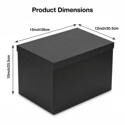 Rinrda Extra Large Gift Box,15x12x10 Inches,Green Boxes with Lids for Presents,10-inch Deep Box for Christmas Mother’s Day Valentine's Day or Business.Contains Card,Ribbon,Shredded paper.
