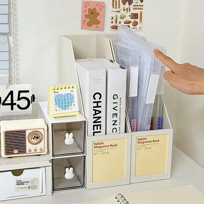 LonlyEagle 12 Pcs Clear A4 File Portable Project Case, Plastic Storage Box for 8.5" x 11" Letter Paper, Scrapbook Paper Storage Boxes Documents Magazines Holder