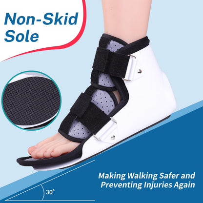 KUAZIDAR Post Op Shoe Foot Brace - Air Walker Boot, Orthopedic Surgical Cast Shoe for Broken Toes, Injured Foot Protection, Stress Fracture Recovery Medical Boot (Right, Suit for 9.84"-10.43")