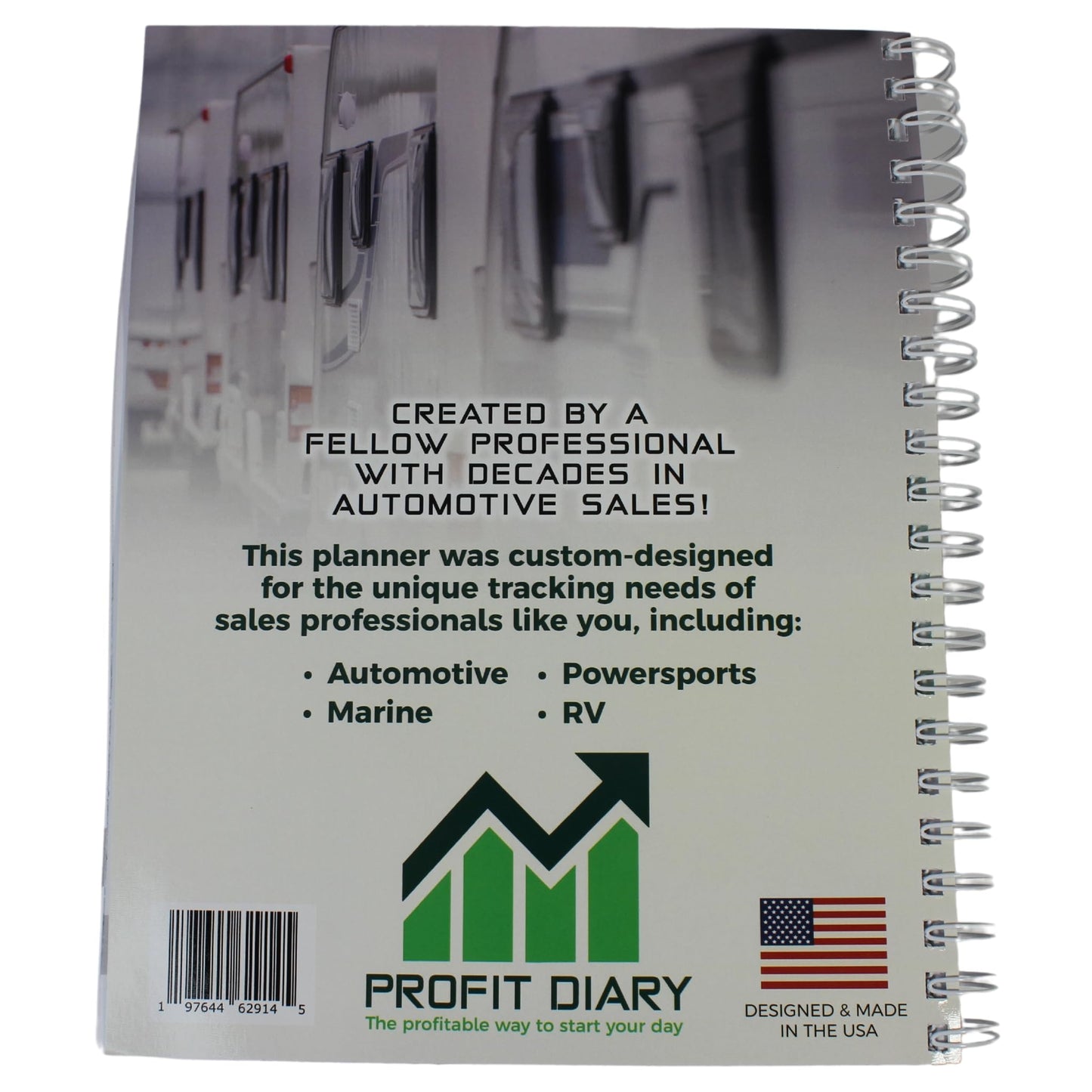 The Profit Diary- Car Sales Daily Planner & Tracker- Optimize Your Day for Success