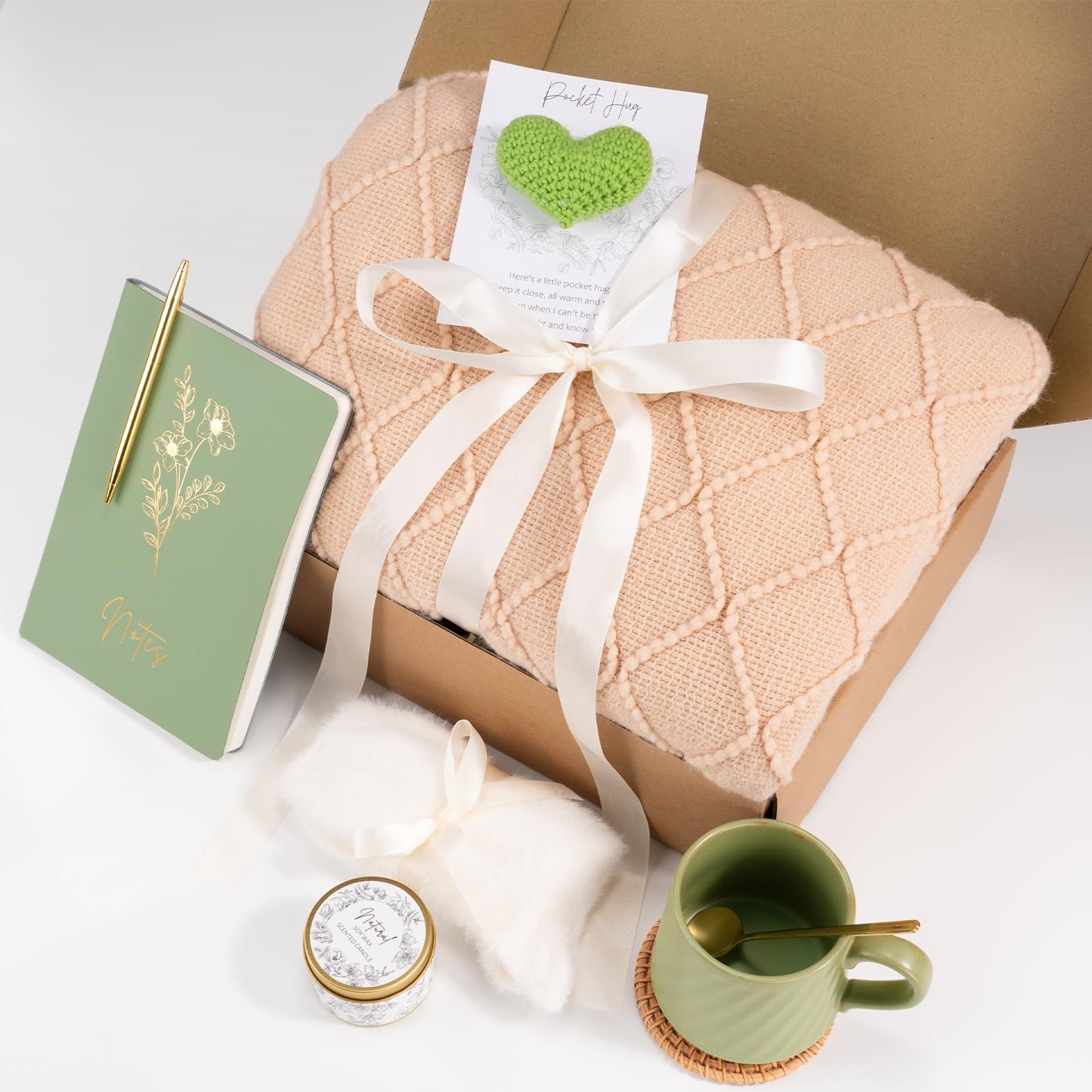 Birthday Gifts for Women Mothers Day Gifts, Get Well Soon Gift Baskets for Women, Thinking of You Inspirational Gift Self Care Box for Mom Best Friend Sister Wife Girlfriend Coworker