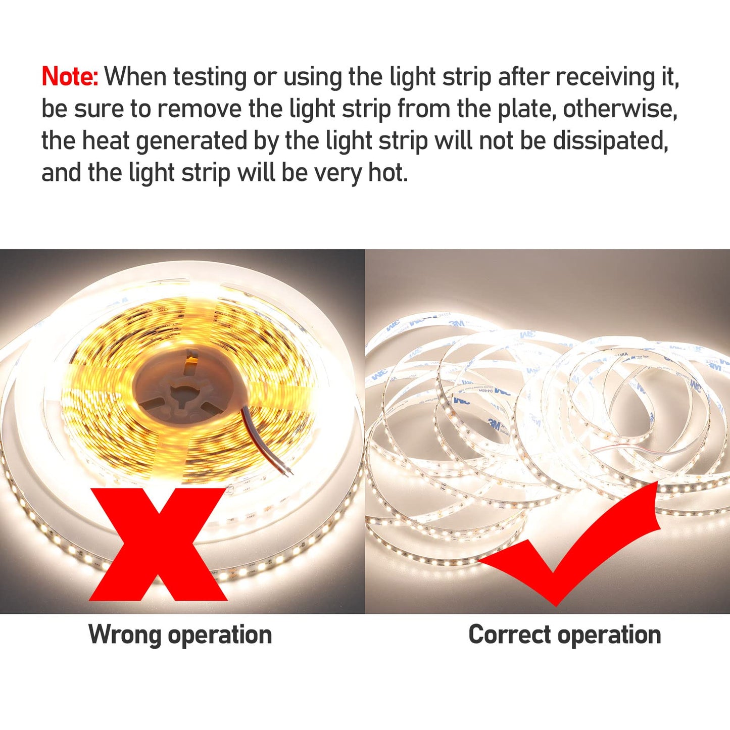 KXZM DC 24V 32.8ft(10M) LED Strip Light Natural White 4000K 1200LEDs 2835 SMD 90W High Brightness 7200LM No-Waterproof IP20 Flexible Ribbon for Hallways Stairs Decoration Lighting(No Power Supply)