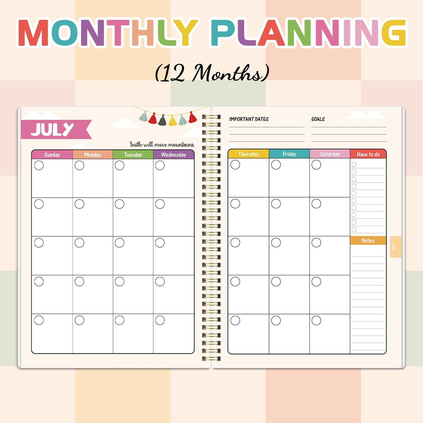 Teacher Planner - Undated Teacher Planner, 8.5" x 11", Lesson Plan Book With Stickers, Class Schedule, Weekly Calendar, Great for School
