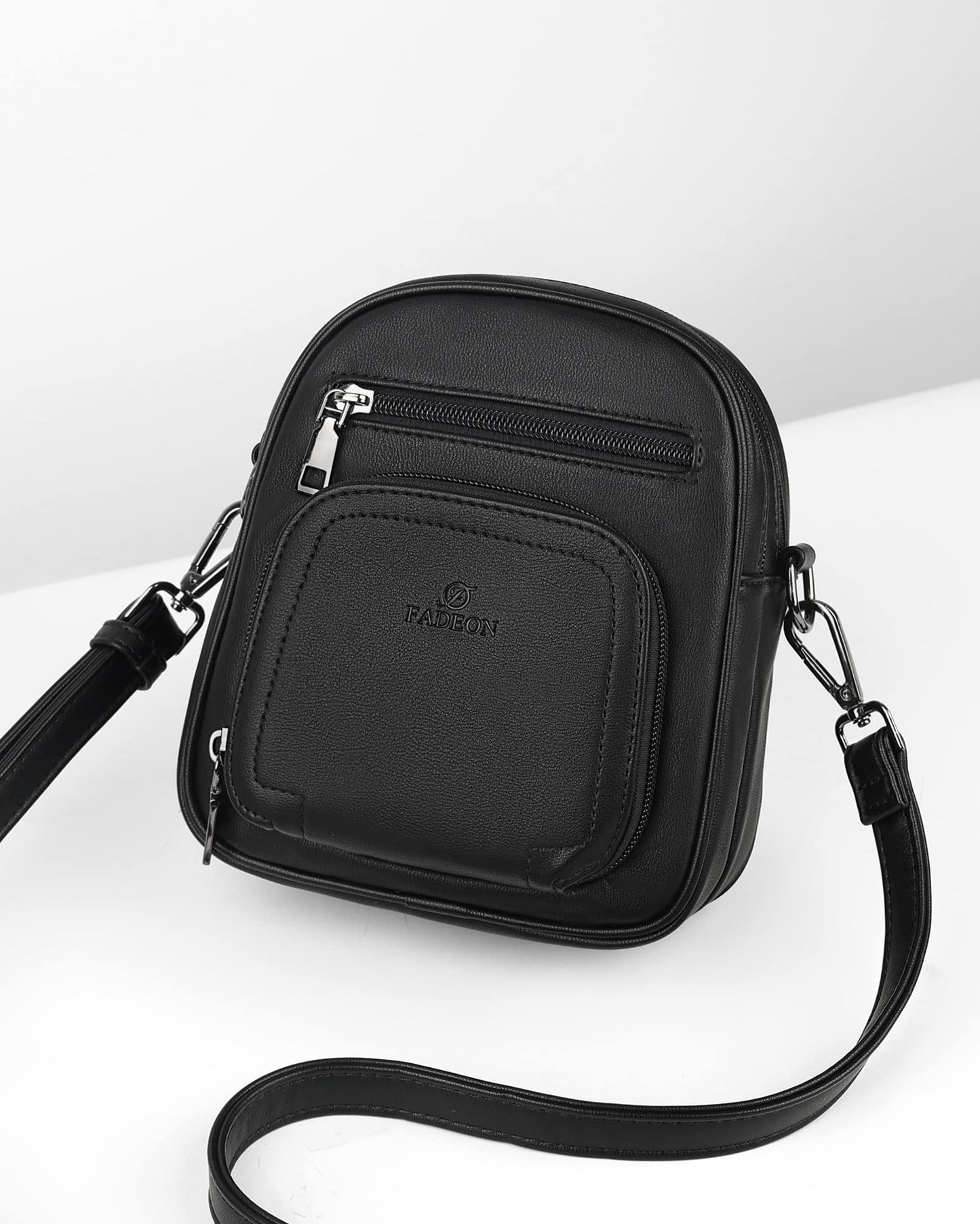 FADEON Small Purses for Women Crossbody Bags, Designer PU Leather Mini Cross Body Purse Travel Shoulder Bag Card Slots