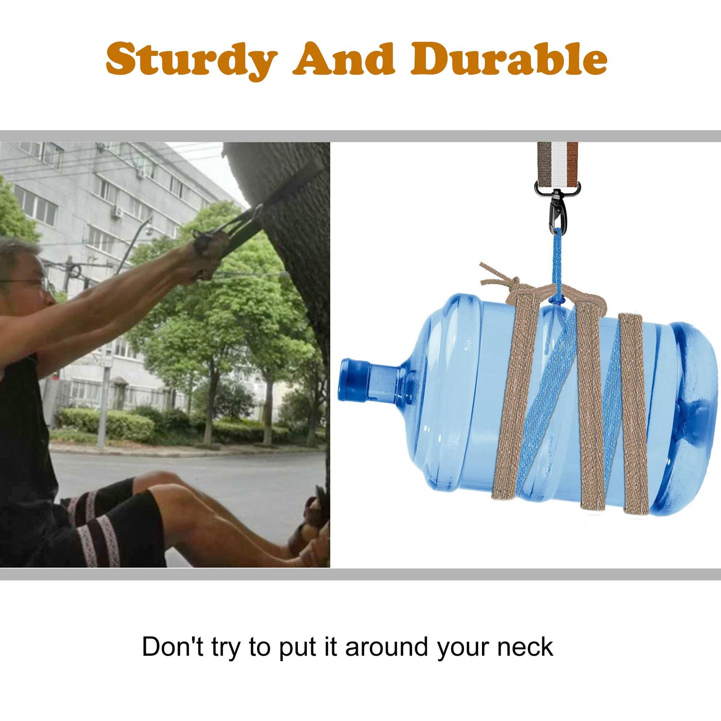 ZINZ Shoulder Strap, 57" Padded Adjustable Shoulder Bag Straps Replacement for Bags with D-Ring(Stripes-BrWGy)