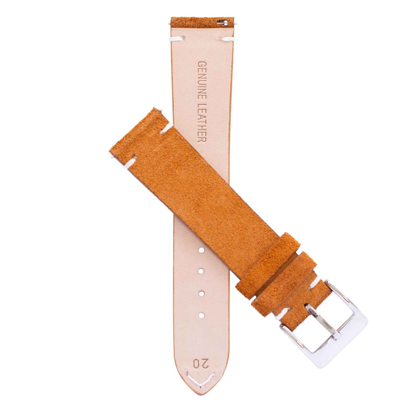 BARAK WATCHES Quick Release Suede Leather Watch Straps – Soft Genuine Leather Band – 20mm 22mm – Replacement Watch Band for Men & Women – Multiple Colors Available (Blue, 20mm)