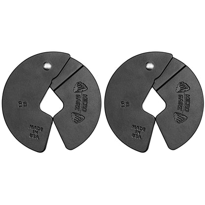 Micro Gainz 1LB Dumbbell Fractional Weight Plates 2 or 4 Piece- Designed for Dumbbell Training and Micro Loading, Made in USA (2 Piece)