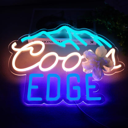 JFLLamp Crs LIGHT Neon Signs for Wall Decor Neon Lights for Bedroom Led Signs Suitable for Man Cave Bar Pub Restaurant Christmas Birthday Party Gift Led Art Wall Decorative Crs Light Bar Sign, 5V Usb Power, 17*11 Inch(Azure+red+white）