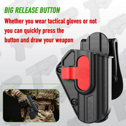 Sig P365 X Macro Holster, Universal Holster for Hellcat Pro/Ruger 57 / Sccy CPX Gen3 / Taurus GX4 / Springfield Hellcat Pro/Glock 17 19 19X 43 44 45 48, Adjustable Rentention Level Ⅱ Gun Holsters